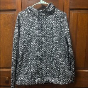 Nike Black and White Patterned Hoodie